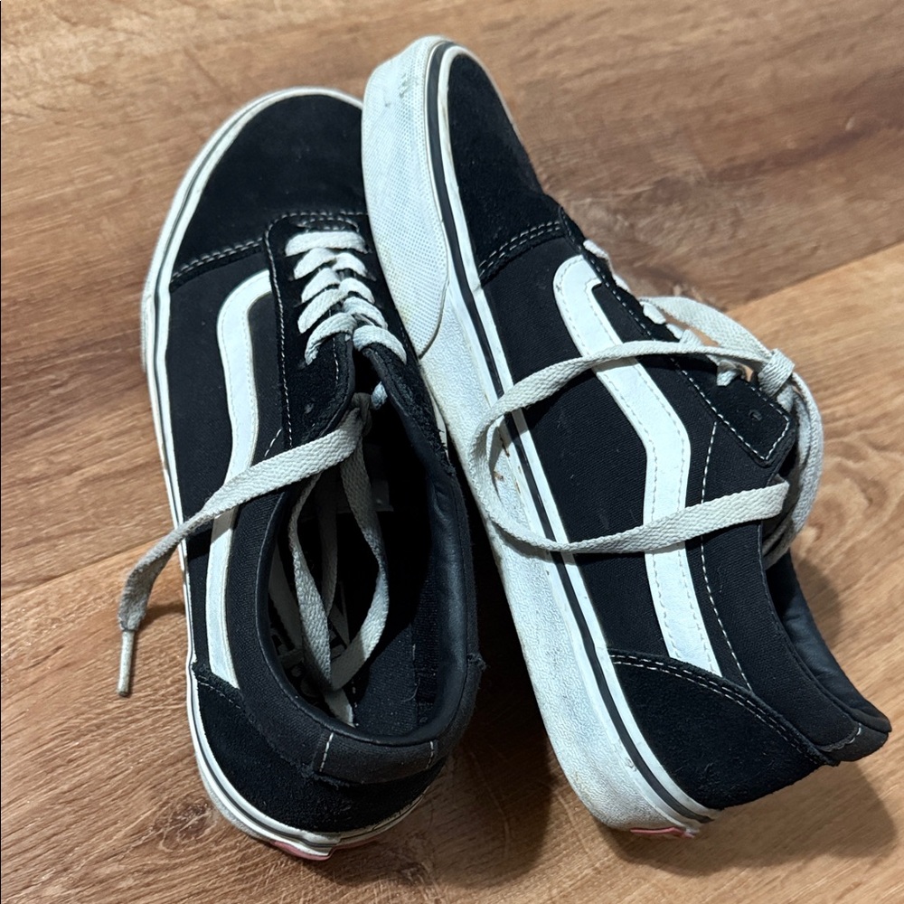 Classic Black and White High-Top Sneakers